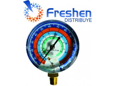 Reloj Manometro de Baja R12/22/134a y r-404 con protector