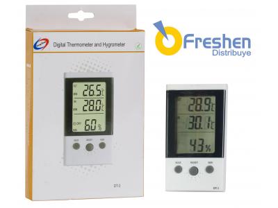 termómetro Digital 2 Temperaturas + Sensor De Humedad Dt-3