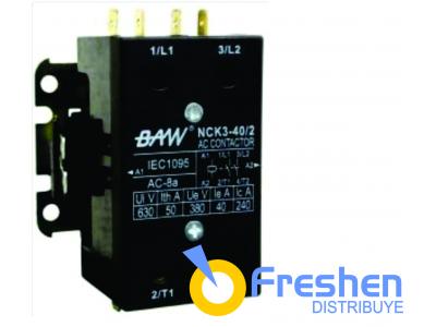 Contactor AA 2 contactos 18A bobina 220V  BAW NCK3-40101M