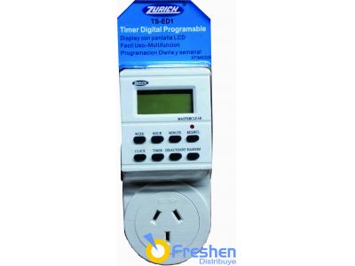 Timer enchufable Digital Zurich XTIM3205  220V 10A