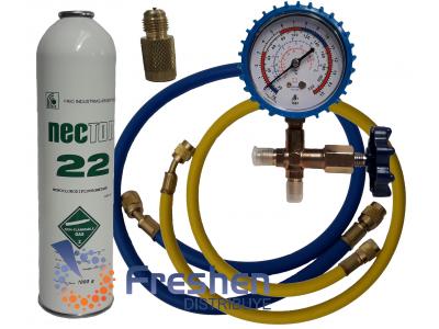 Kit De Carga Aire Acondicionado R-22 + Mamifold + Mangueras