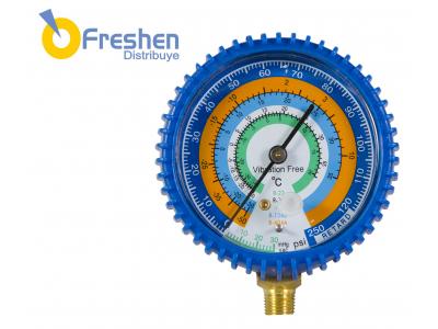 Reloj Manometro de Baja R-410 R-22 R-134a con protector - JR
