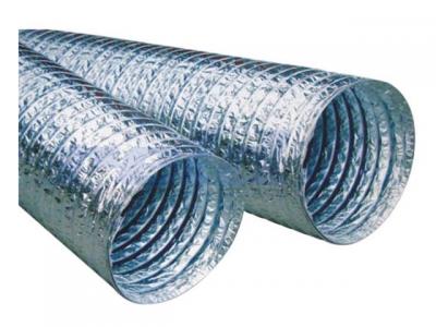 conducto flexible aluminio sin aislar Ø (4´´) 10 cm x 7.5 mt de largo