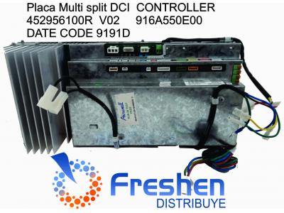 Placa Multi split DCI- CONTROLLER 452956100R  V02 916A550E00 DATE CODE 9191D