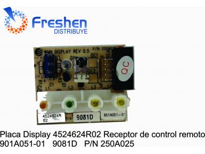 Placa Display 4524624R02 Receptor de control remoto 901A051-01   9081D   P/N 250A025