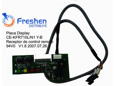 Placa Display CE-KFR71DL/N1 Y-B Receptor de control remoto 94V0   V1.8 2007.07.26