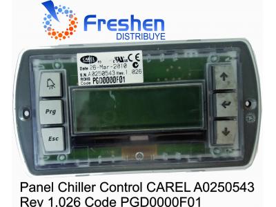 Panel Chiller Control CAREL A0250543 Rev 1.026 Code PGD0000F01