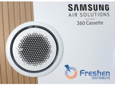 Aire Acondicionado Cassette SAMSUNG 360 INVERTER 2TR  7.1KW F/c R32 CON PANEL Y CONTROL INALAMBRICO