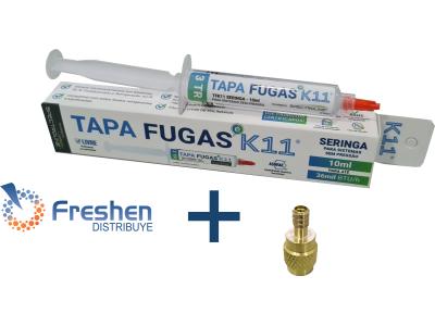 Tapa Sella fuga k11 Jeringa x 10 ml Nueva Formula Hasta 3 TR  + adaptador 1/4 FH