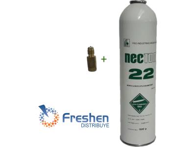 Lata Gas Refrigerante R-22 X 1kg necton finley + Valvula Para Lata