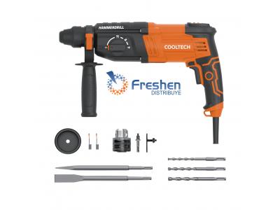 Taladro Rotopercutor Cooltech HM-LN2603     1050 W  3 Joule  con Mechas - Mandril - Cincel