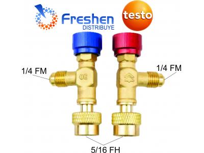 Válvula Llave De Acceso X 2 unidades TESTO 5/16 FH X 1/4 FM   0554 3112