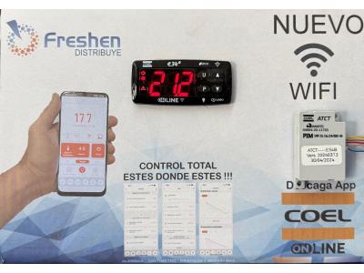 Controlador de temperatura COEL E34B con 2 sonda de temp. + Control WIFI + voltimetro