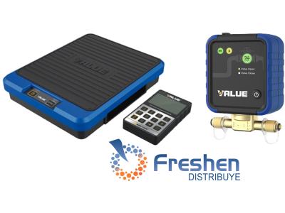 KIT   Balanza Digital INALAMBRICA VALUE 50 KG  Modelo VRS2A +  Valvula de Control de Carga Value  VSV1  con BLUETOOTH