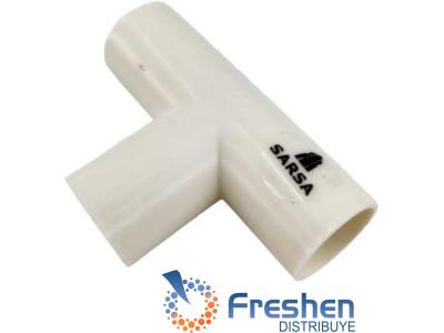 TEE PARA DESAGUE DE AA Diam.18mm  BLANCO CBT-18