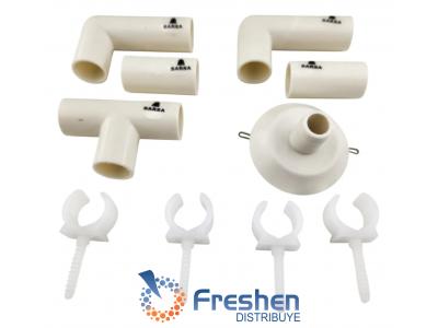PACK PARA DESAGUE DE AA Diam.18mm  BLANCO CBK-18