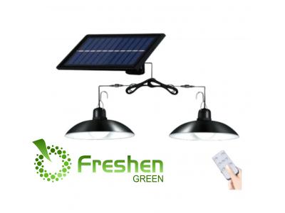 Lampara Colgante con panel solar Control Remoto y Batería 2400 mAh - Luz Fría 6500K  TAG347