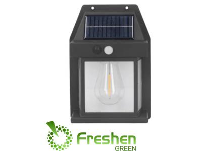 Aplique Solar Led De Pared + Sensor Movimiento Luz Cálida Exterior TAG340