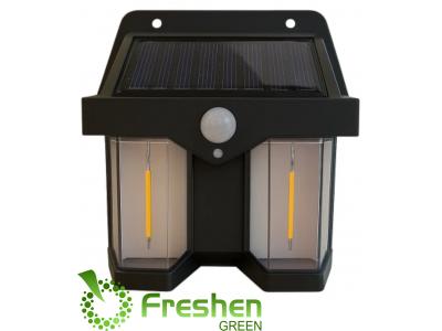 Farol Solar De Pared + Sensor Movimiento Luz Cálida Exterior TAG324
