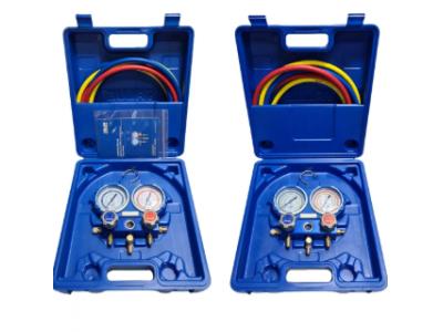 kIT Manifold VALUE R-22 R-134 R-404 R-407 con maletín Mangueras 120 cm VMG-2-R22 + Manifold VALUE R-410 con maletín Mangueras de 150 cm VMG-2-R410