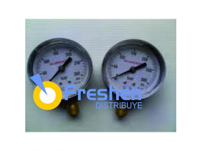 Reloj para regulador de nitrojeno / oxigeno de baja de 0 a 25 bar