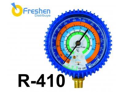 Reloj Manometro de Baja R-410 con protector - MASTER TOOL -