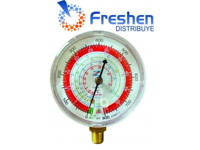 Reloj Manometro de Alta R-410 r-22 SIN protector